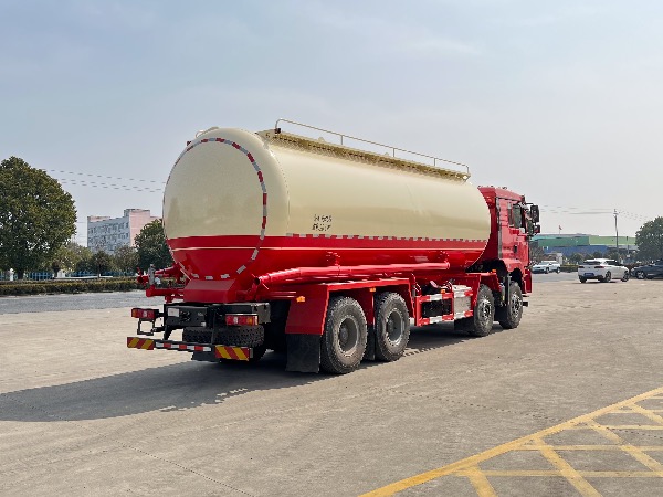 25.5立方陜汽德龍SGZ5312GFLSX6型油田專用下灰罐車/固井水泥罐車/重晶石粉罐車（空壓機(jī)下置）