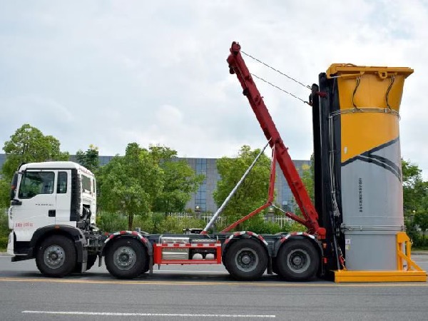 8x4中國重汽HOWO豪沃TX系列SCS5312ZXXZZ6型車廂可卸式垃圾車｜豎直式壓縮垃圾箱轉(zhuǎn)運(yùn)車