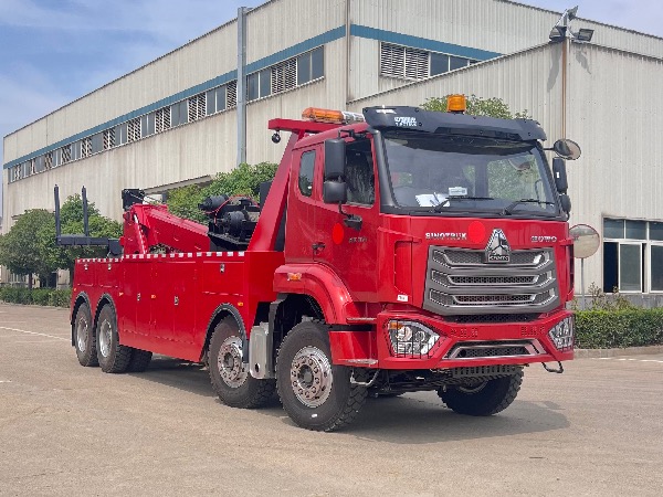 中國重汽HOWO豪沃8x4拖吊連體清障車【海外版】｜清障車｜道路救援車