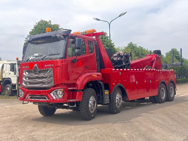 中國重汽HOWO豪沃8x4拖吊連體清障車【海外版】｜清障車｜道路救援車