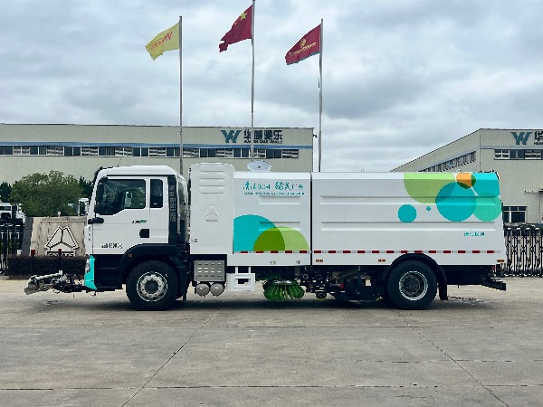 華威馳樂牌SGZ5181TXSZBEV純電動洗掃車｜中國重汽豪沃TX新能源EV純電動清掃車｜清洗車｜道路污染清除車｜清掃保潔車